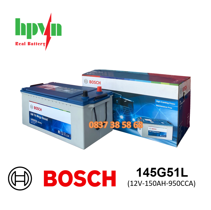 ẮC QUY BOSCH 145G51L (12V-150AH)